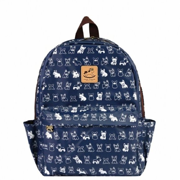 Uma Hana Handbags - Waterproof French Bulldog Backpack Travel Work